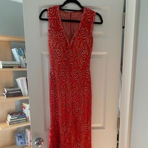 Gorgeous Red Lace Gown